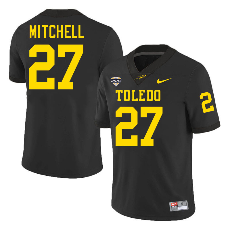 Quinyon Mitchell Toledo Jersey,Toledo Rockets #27 Quinyon Mitchell Jersey Youth College-Black